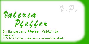 valeria pfeffer business card
